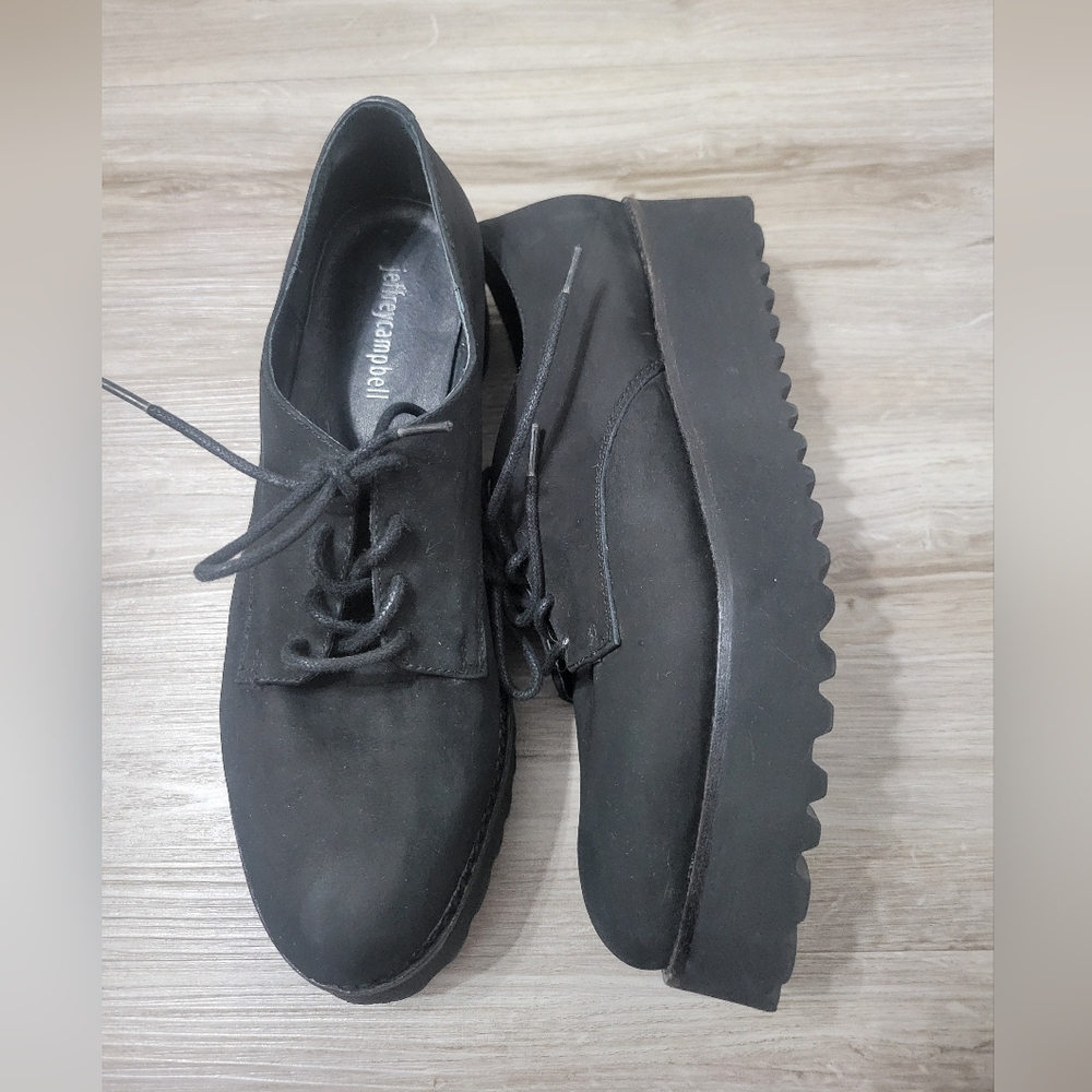 Jeffrey Campbell Platform Leather Shoes Size 8